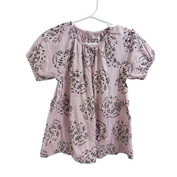 NWT AIMAMA Floral Dusty Pink Emily Dress 12mo 80cm (1374) - Picture 1 of 2